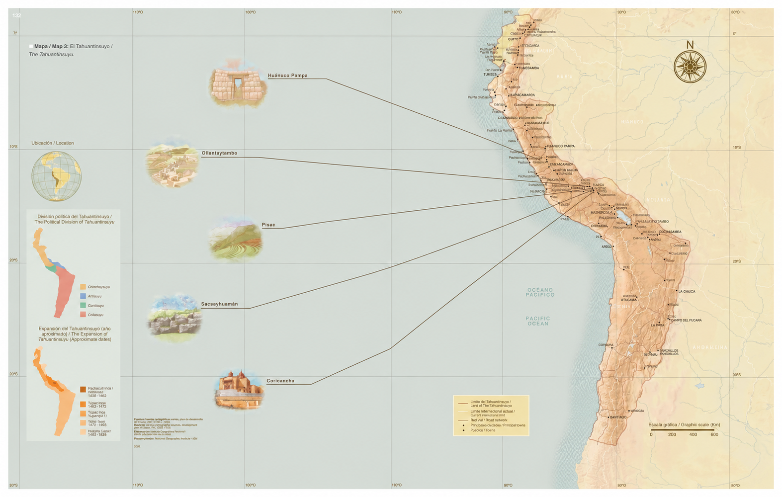 mapa del Tawantinsuyo
