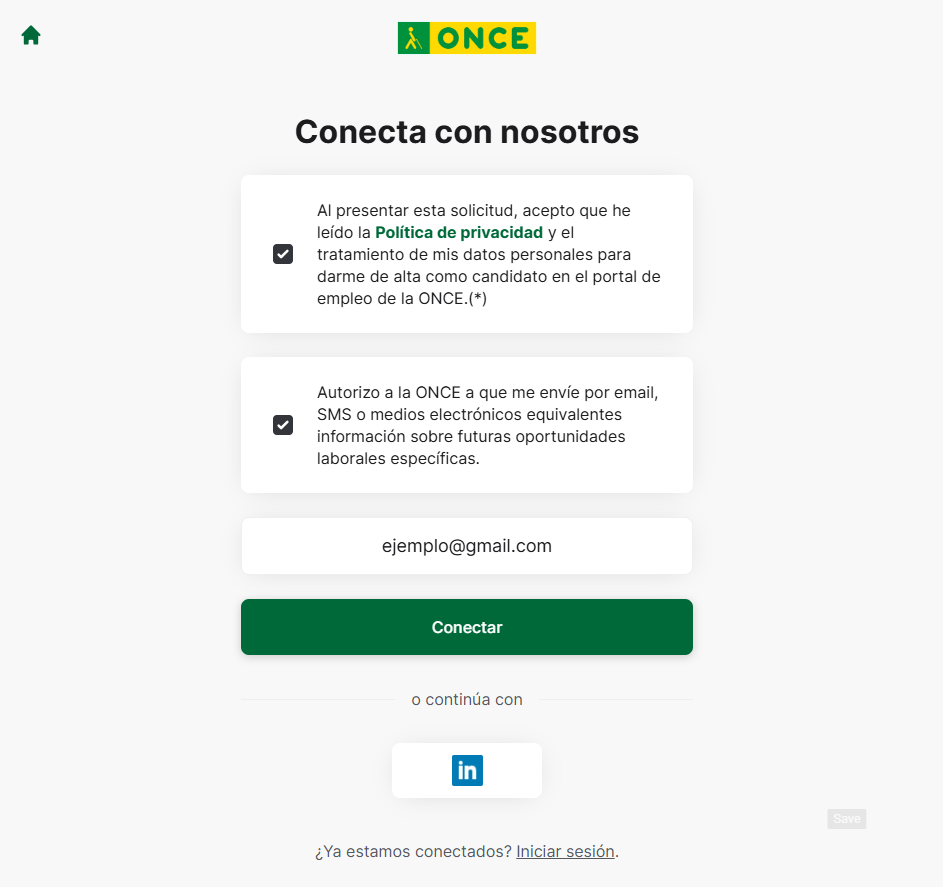 alertas de empleo ONCE