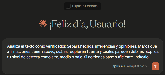 prompt detector de mentiras Claude