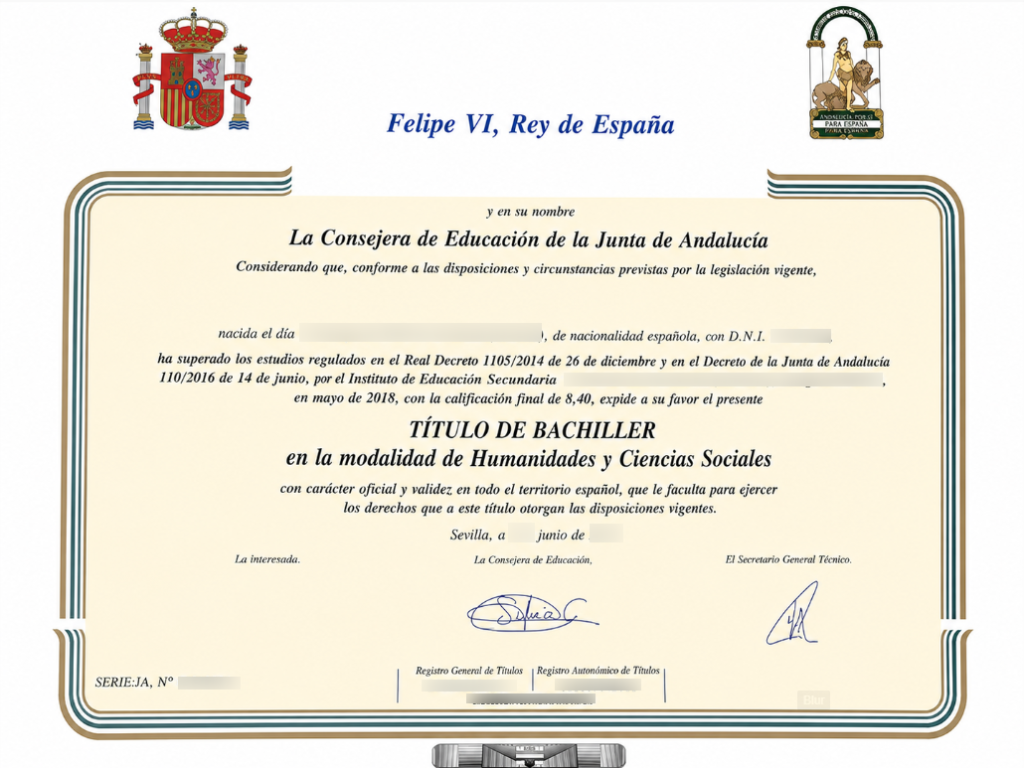 Diploma de bachillerato en Ciencias Sociales