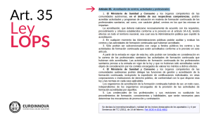artículo 35 de la ley LOPS