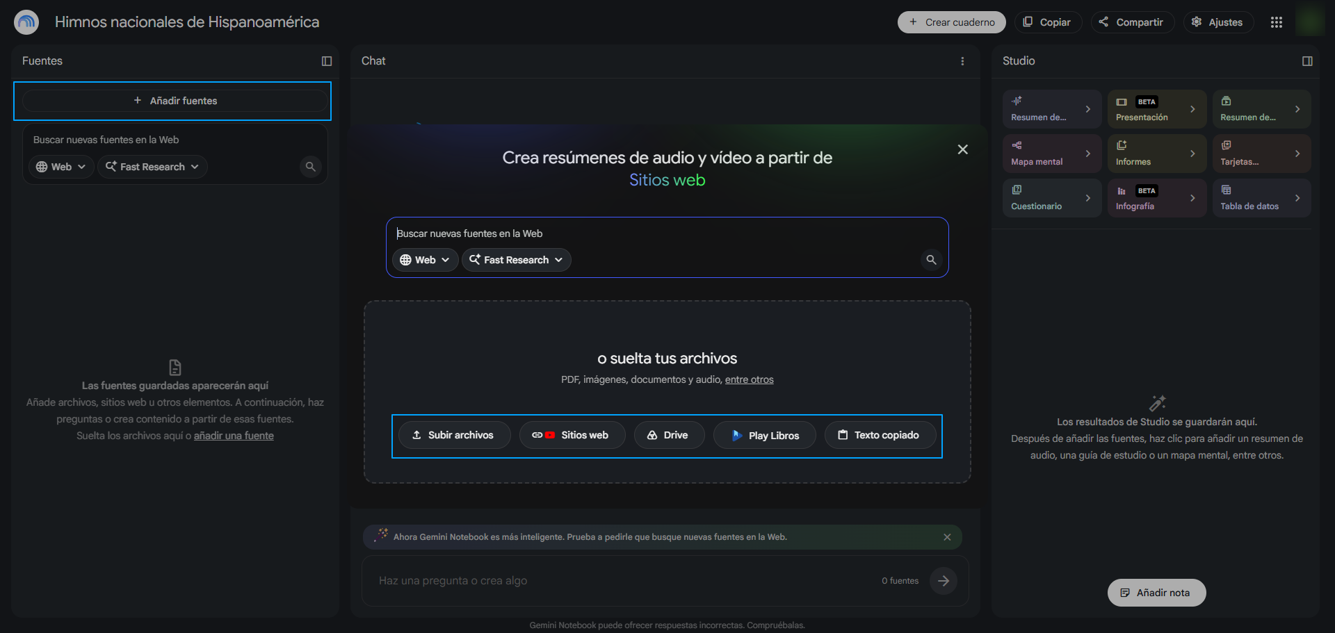 fuentes pódcast con IA