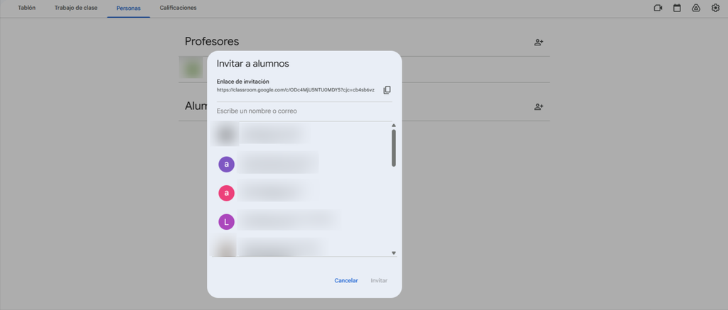 acceso alumnos clase Classroom