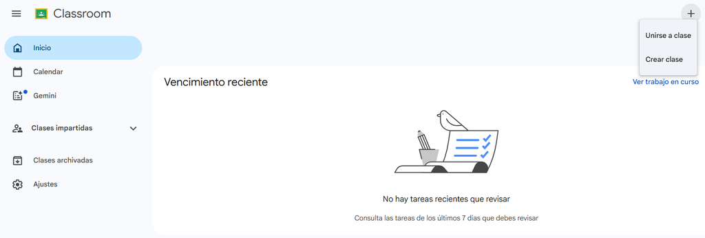 cómo crear una clase en Classroom