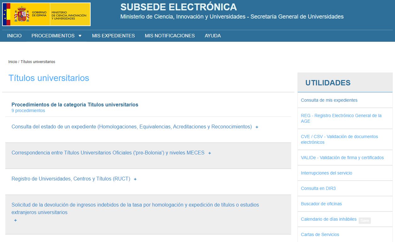 subsede electrínica expedientes